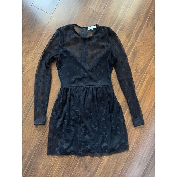 by the way. abel sheer skater dress in Black Star - Picture 4 of 8